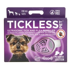 Tickless Pet Ultradźwiękowa ochrona przed kleszczami - Różowy