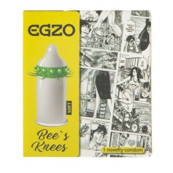 Egzo Bee's Knees Prezerwatywa z wypustkami Soft - 1 sztuka
