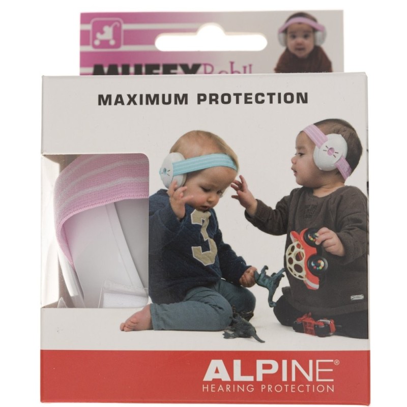 Alpine Muffy Baby Pink ochronniki słuchu dla niemowląt - 1 sztuka