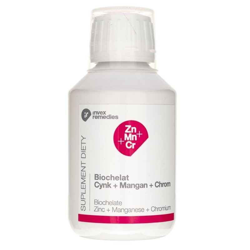 Invex Remedies Zn-Mn-Cr (Cynk+Mangan+Chrom) - płyn 150 ml