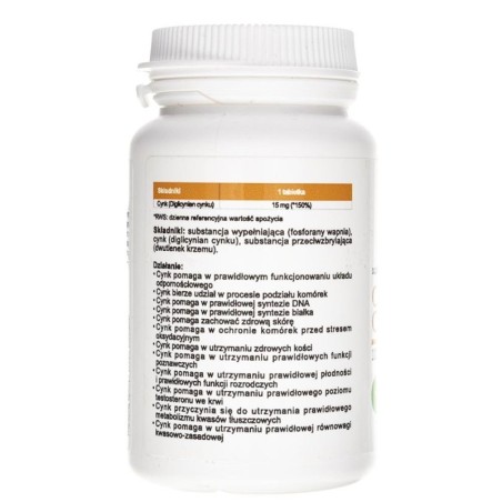 Aliness Cynk Chelatowany 15 mg - 100 tabletek