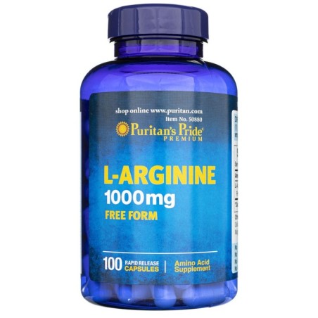 Puritan's Pride L-Arginina 1000 mg - 100 kapsułek