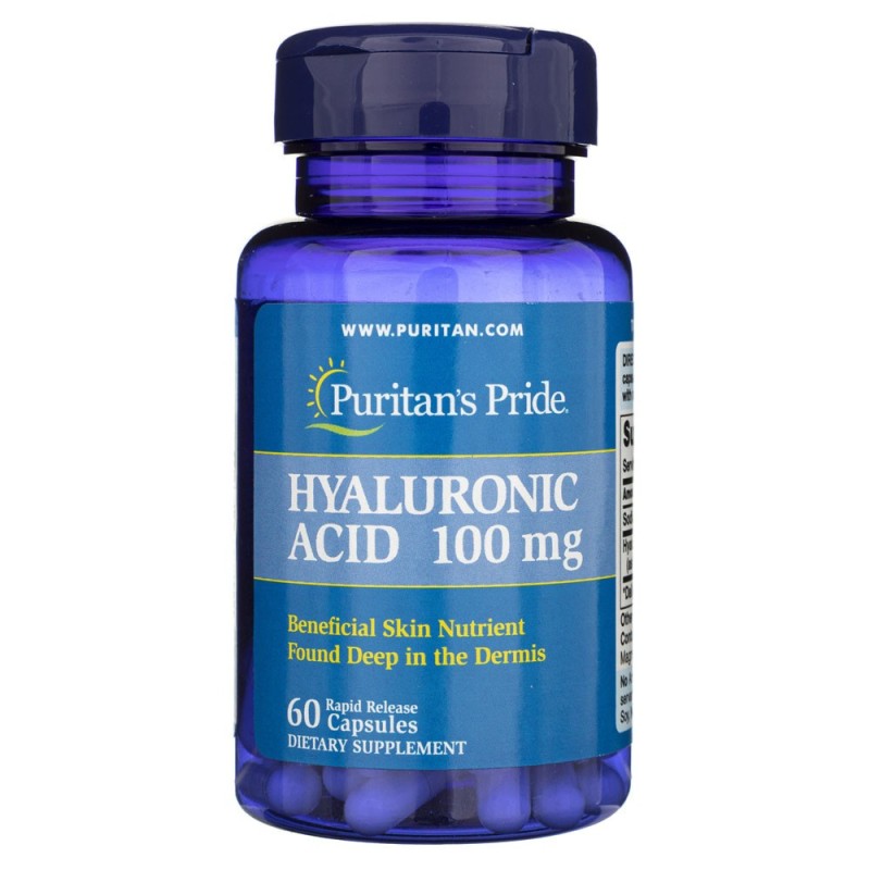 Puritan's Pride Kwas Hialuronowy 100 mg - 60 kapsułek