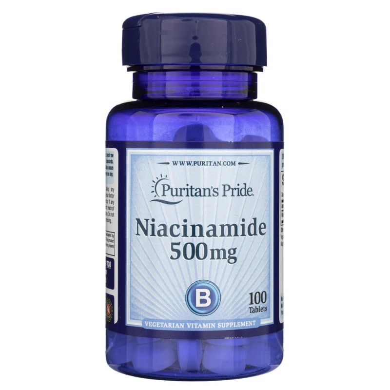Puritan's Pride Niacynamid 500 mg - 100 tabletek