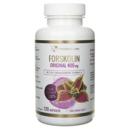 Progress Labs Forskolina Pokrzywa Indyjska 400 mg - 120 kapsułek