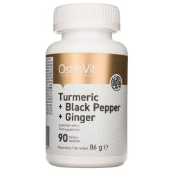 OstroVit Turmeric + Black Pepper + Ginger - 90 tabletek