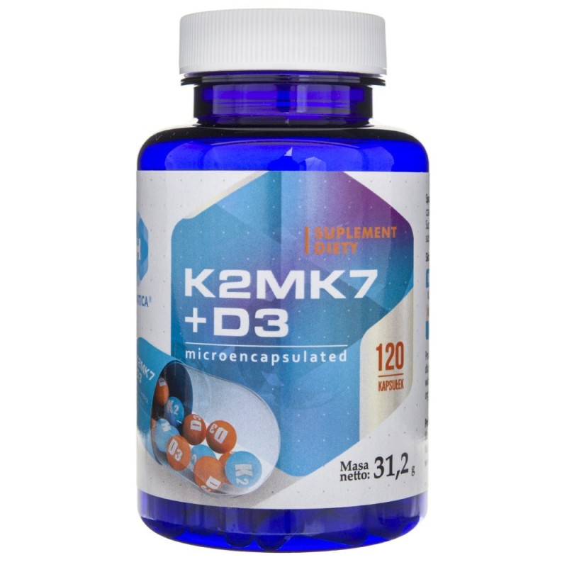 Hepatica Witamina K2mk7 + D3 - 120 kapsułek