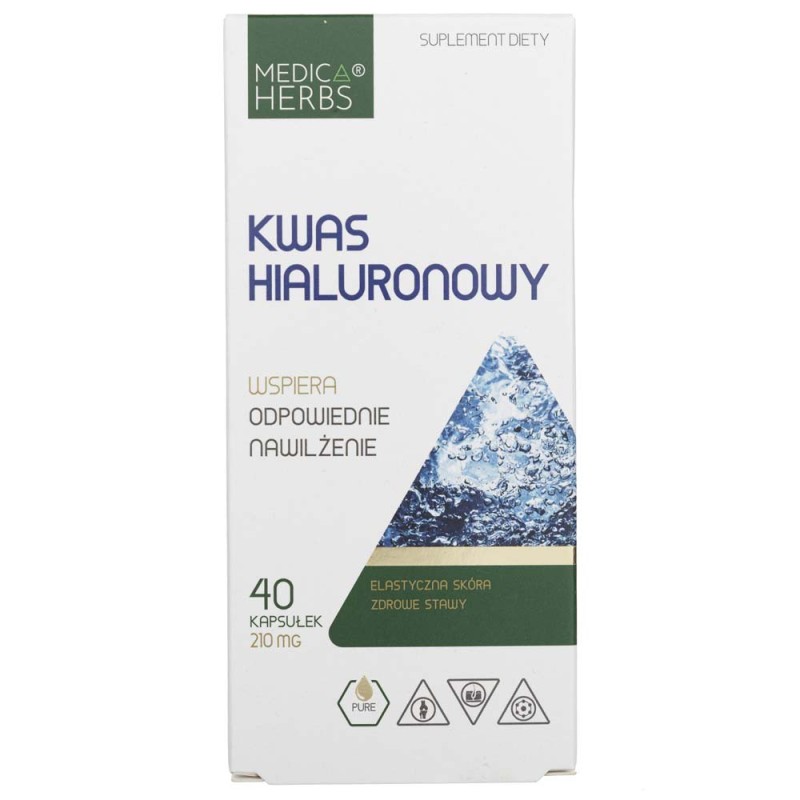 Medica Herbs Kwas hialuronowy 210 mg - 40 kapsułek
