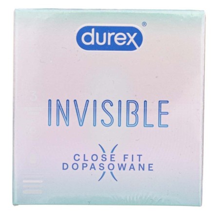 Durex Prezerwatywy Invisible Close Fit - 3 sztuki