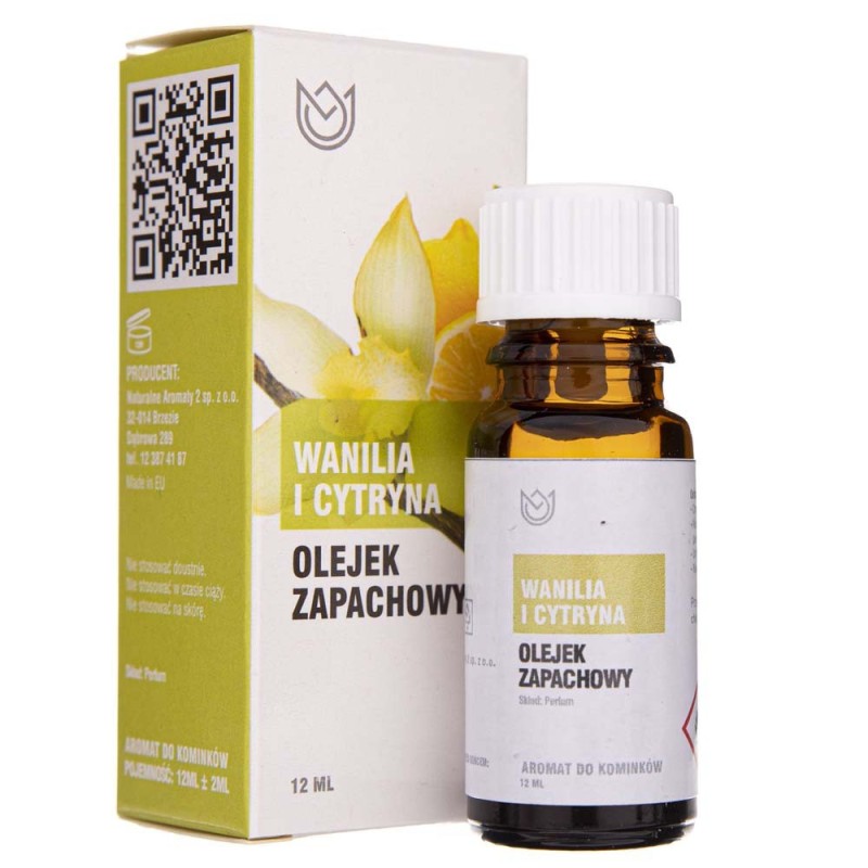 Naturalne Aromaty olejek zapachowy Wanilia i Cytryna - 12 ml