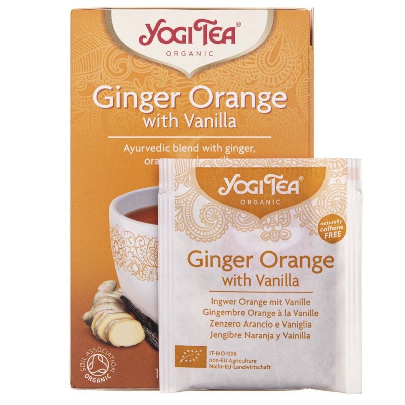 Yogi Tea Ginger Orange Herbatka imbirowo-pomarańczowa z wanilią - 17 saszetek
