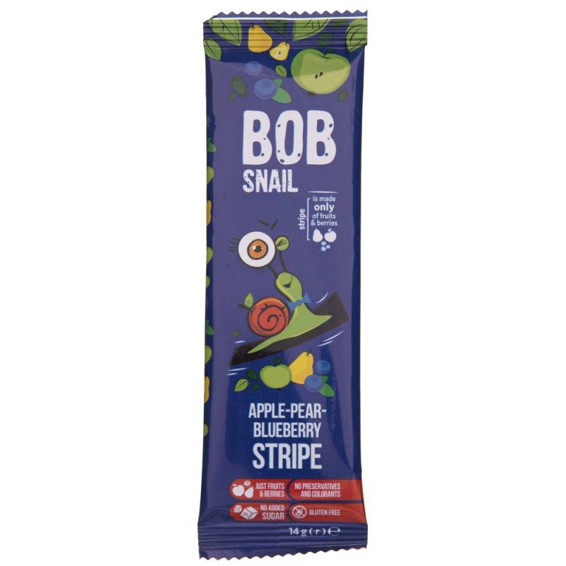 Bob Snail Przekąska jabłkowo-gruszkowo-borówkowa bez dodatku cukru - 14 g