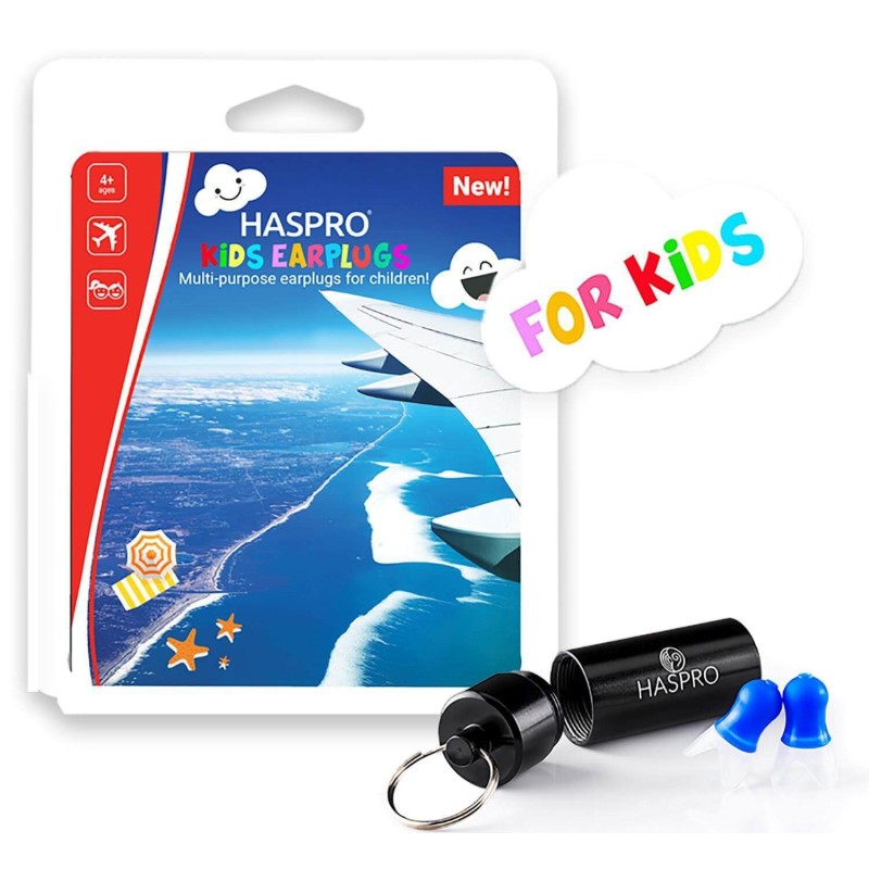 Haspro Kids - zatyczki stopery do uszu dla dzieci do samolotu