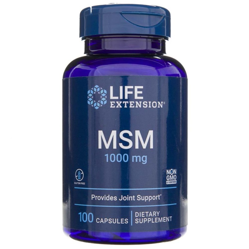 Life Extension MSM (metylosulfonylometan) 1000 mg - 100 kapsułek