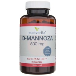 Medverita D-mannoza 500 mg - 100 kapsułek