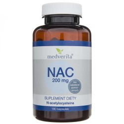 Medverita NAC 200 mg N-acetylocysteina - 180 kapsułek