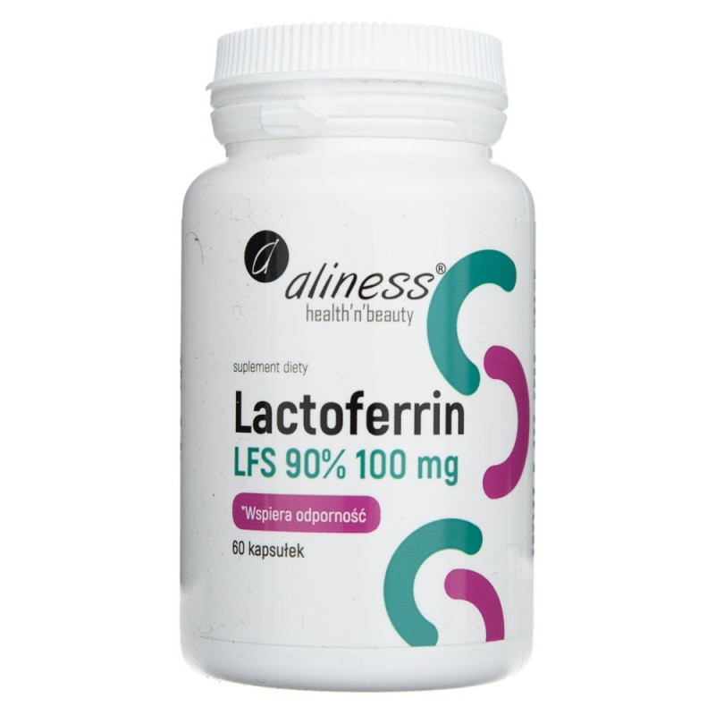 Aliness Lactoferrin LFS 90% 100 mg - 60 kapsułek