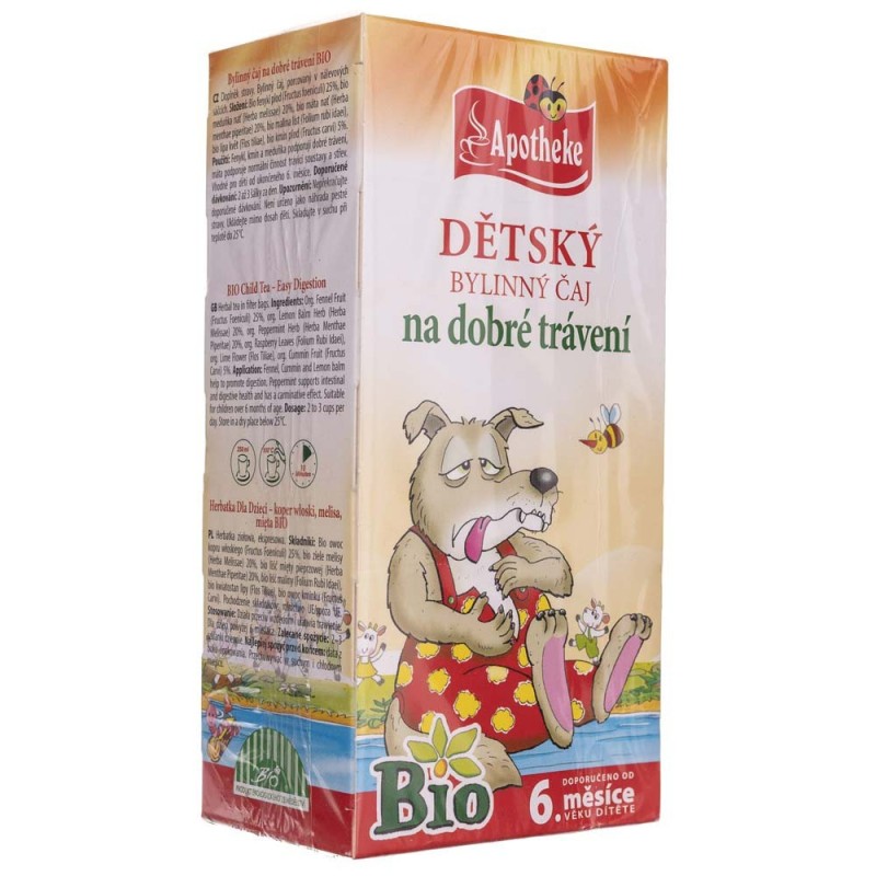 Apotheke Herbatka Bio dla dzieci na trawienie - 20 saszetek