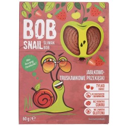 Bob Snail Przekąska jabłko-truskawkowa bez dodatku cukru - 60 g