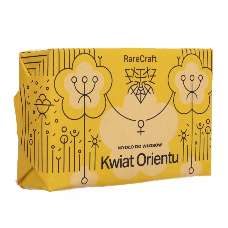RareCraft Mydło do mycia włosów Kwiat Orientu - 110 g