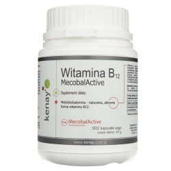 Kenay Witamina B12 MecobalActive® - 300 kapsułek