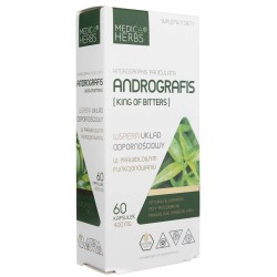 Medica Herbs Andrografis King Of Bitters 400 mg 60 kapsułek | Medpak Medica Herbs Andrografis King Of Bitters 400 mg 60 kapsułek | Medpak