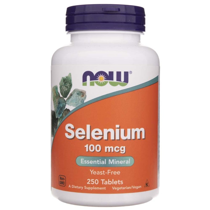 Now Foods Selen (Selenium) 100 mcg - 250 tabletek
