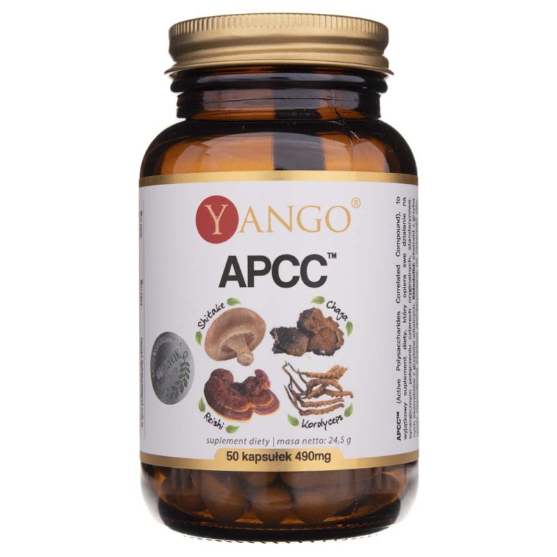 Yango APCC™ - reishi, shitake, kordyceps, chaga - 50 kapsułek