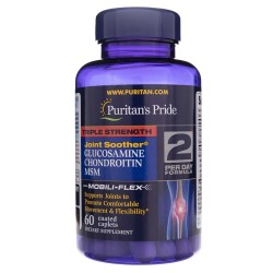 Puritan's Pride Glukozamina Chondroityna MSM - 60 tabletek