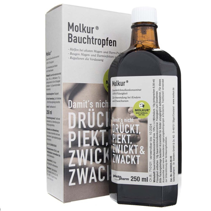 Molkur Bauchtropfen koncentrat serwatki - 250 ml
