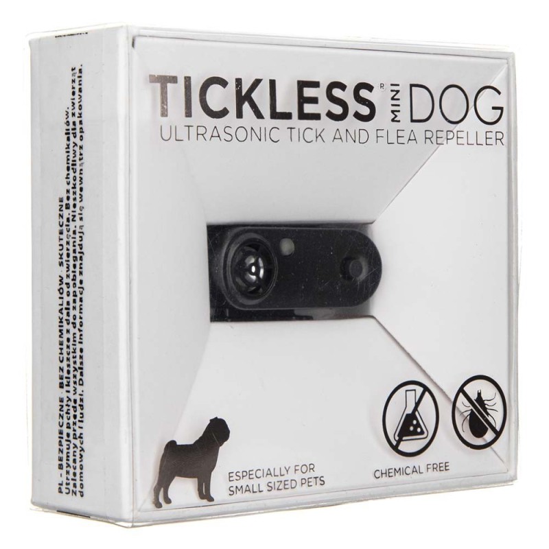 Tickless Pet Mini Ultradźwiękowa ochrona przed kleszczami - Black