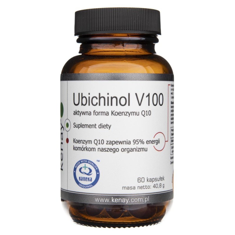 Kenay Ubichinol V100 (aktywna forma koenzymu Q10) - 60 kapsułek