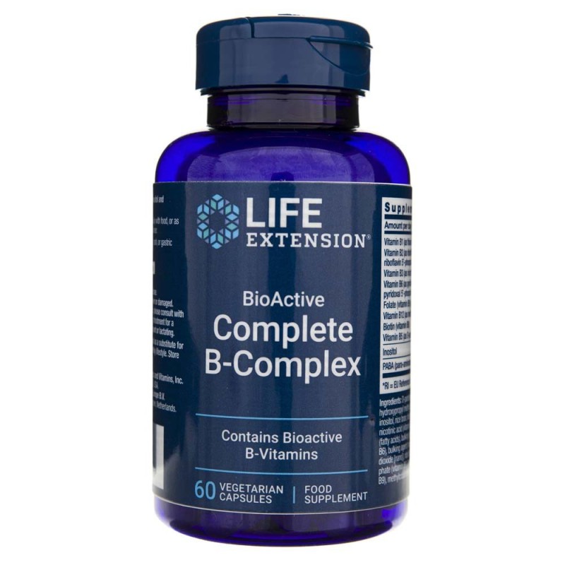 Life Extension Bioactive Complete B-Complex - 60 kapsułek