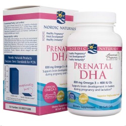 Nordic Naturals Prenatal DHA 830 mg bezsmakowy - 90 kapsułek