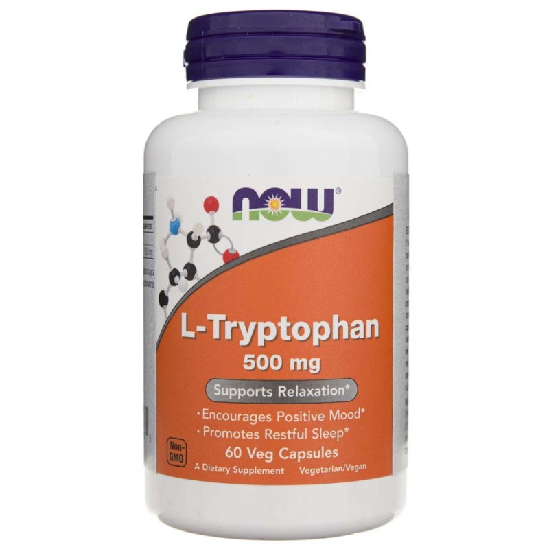 Now Foods L-Tryptofan 500 mg - 60 kapsułek