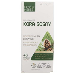 Medica Herbs Kora Sosny 600 mg - 40 kapsułek