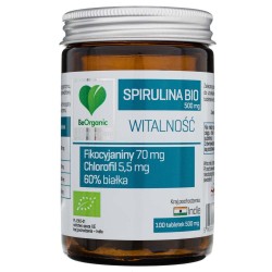 BeOrganic Spirulina BIO 500 mg - 100 tabletek