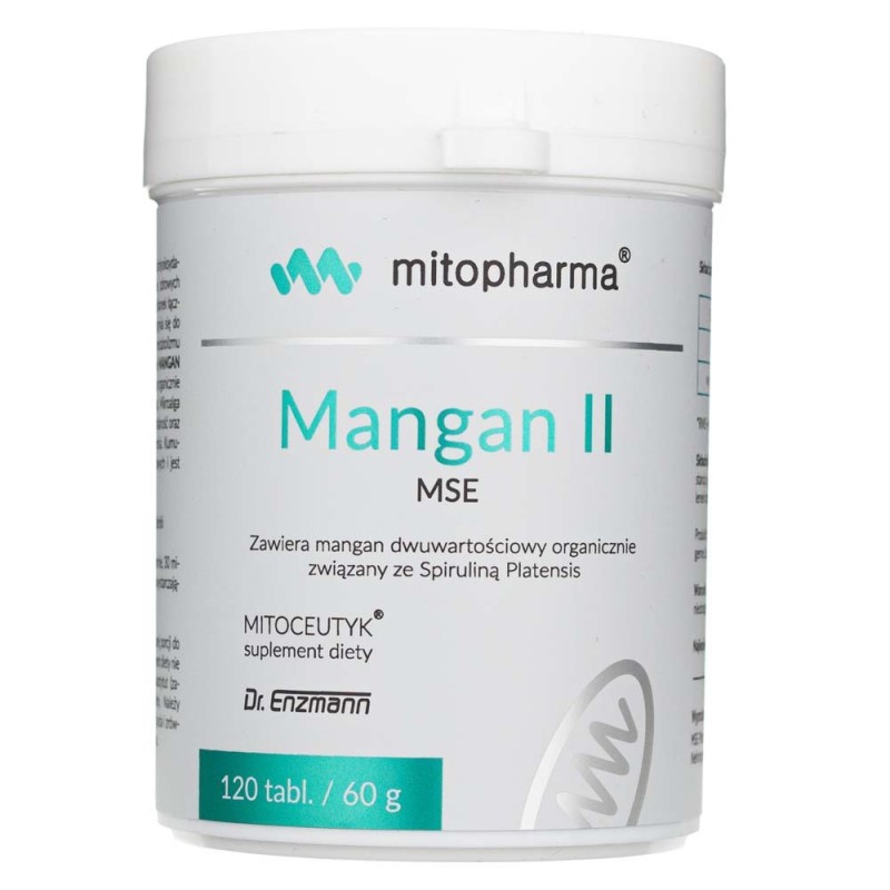 Dr Enzmann Mangan dwuwartościowy MSE - 120 tabletek