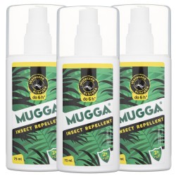 Mugga Spray 9,5% DEET zestaw 3 x 75 ml