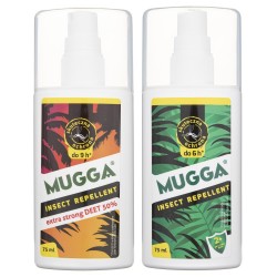 Zestaw Mugga Spray 50% DEET + Spray 9,5% DEET
