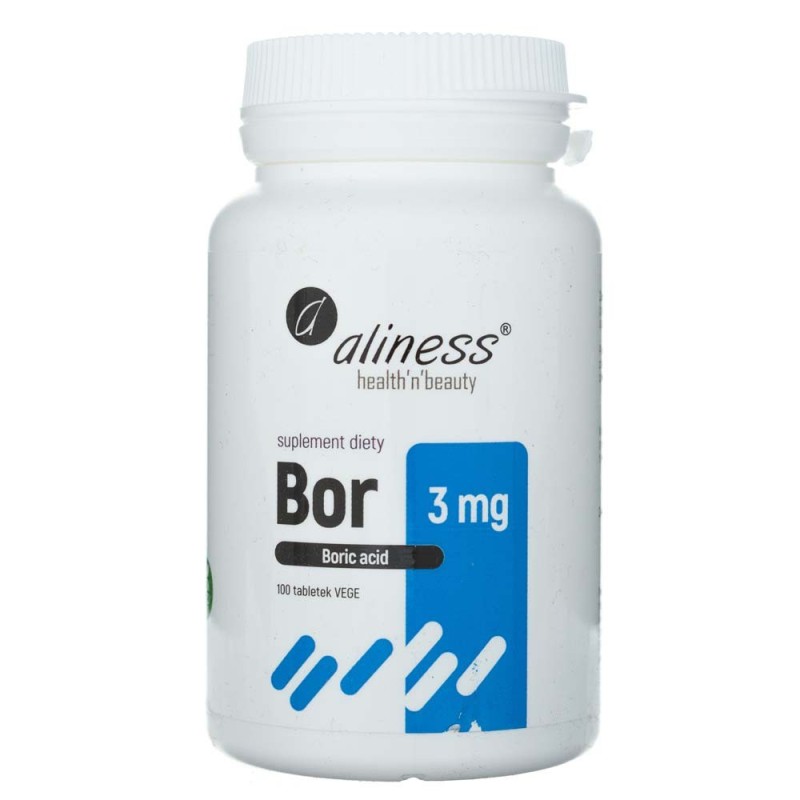 Aliness Bor (kwas borowy) 3 mg - 100 tabletek