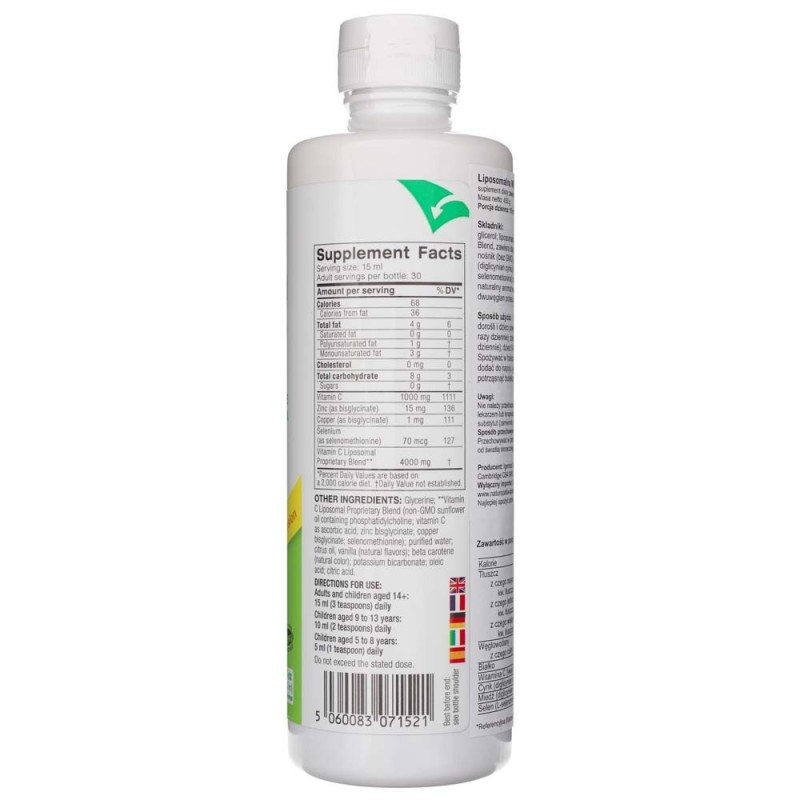 Igennus Liposomalna Witamina C Z Cynkiem 450 Ml Medpak