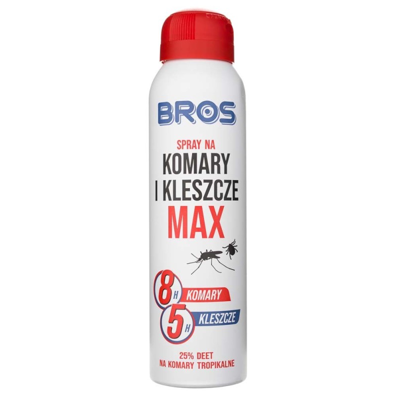 Bros Spray na komary i kleszcze MAX deet 25% - 90 ml
