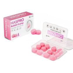 Haspro MOLD 6P Formowane zatyczki do uszu Różowe - 6 par