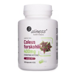 Aliness Coleus forskohlii 10% (Pokrzywa indyjska) 400 mg - 100 kapsułek