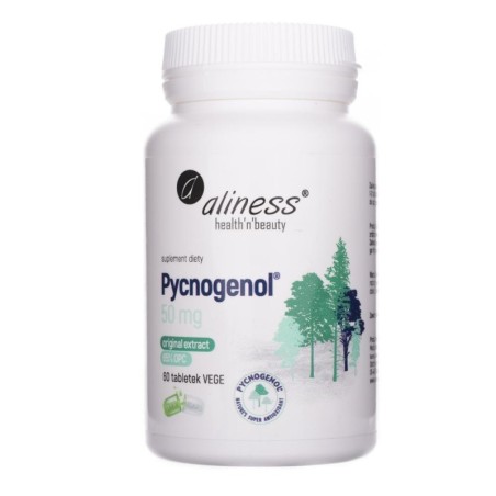 Aliness Pycnogenol® 50 mg ekstrakt 65% OPC - 60 tabletek