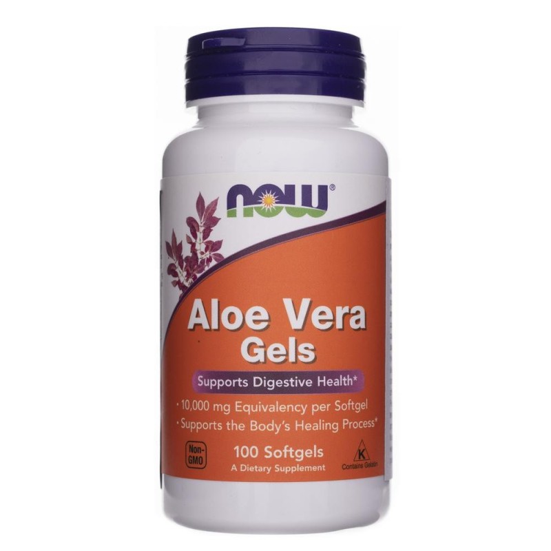 Now Foods Aloes 10000 mg (Aloe Vera) - 100 kapsułek