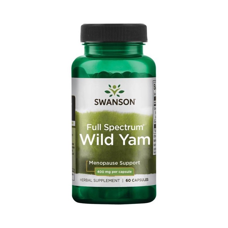 Swanson Wild Yam Root (Dziki Pochrzyn) 400 mg - 60 kapsułek