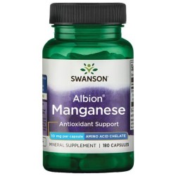 Swanson Albion Chelat Manganu 10 mg - 180 kapsułek
