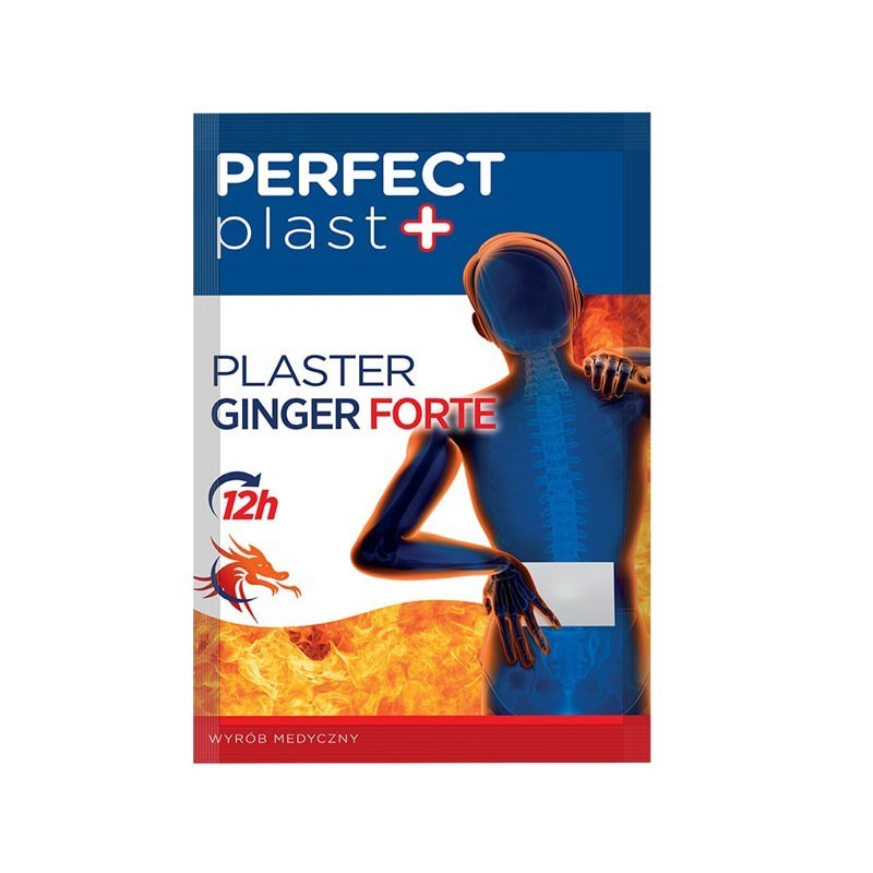 Perfect Plast Plaster rozgrzewający Ginger Forte 12 x 18 cm - 1 sztuka